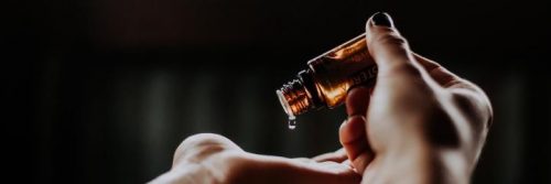 make up remover bottle leaking on hand