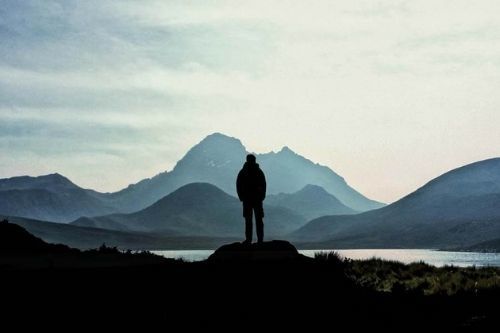 Man staring into distance