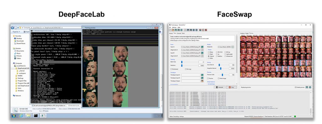 DeepFaceLab and FaceSwap